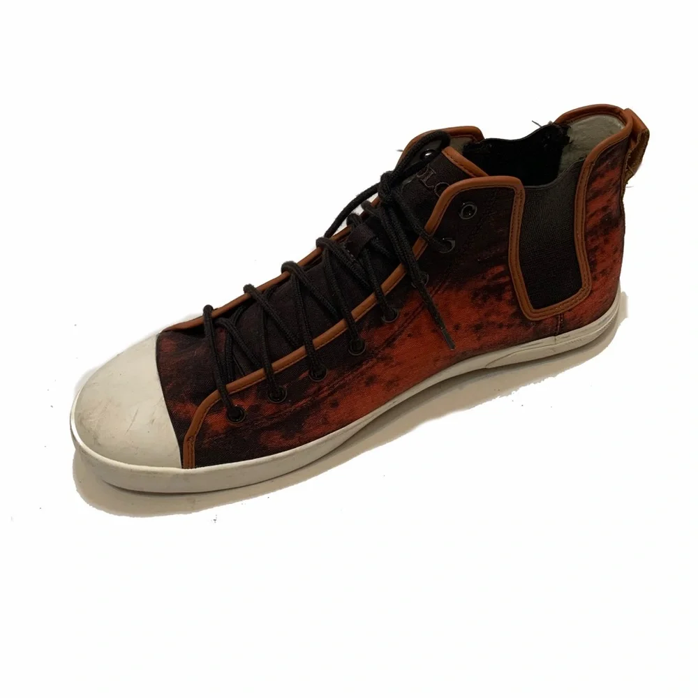 Polo Ralph Lauren Brown and Black High-Top Sneakers